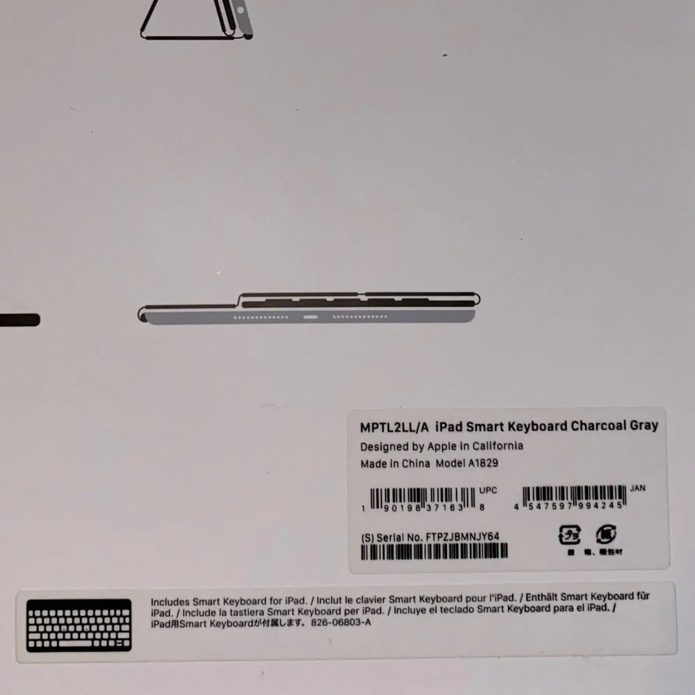 iPad Smart Keyboard, Charcoal Grey